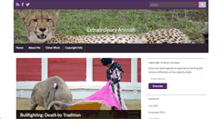 Desktop Screenshot of extraordinary-animals.com