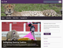 Tablet Screenshot of extraordinary-animals.com